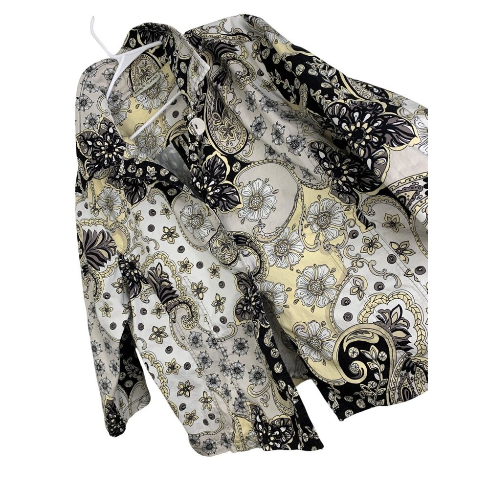 Bamboo Traders Womens 2XL Floral Paisley Lightweight Shirt Jacket RDD10476